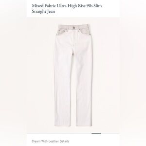 Abercrombie and fitch ultra high rise mixed material pants